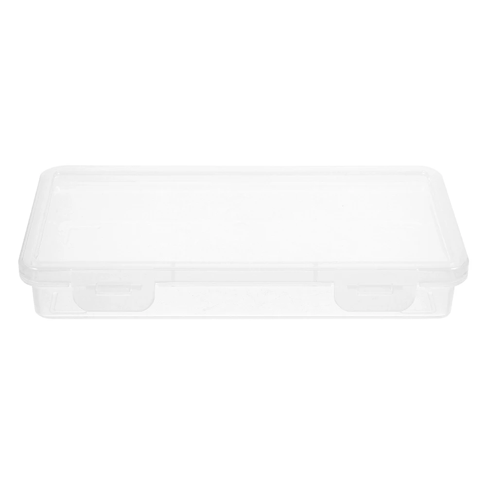 Portable Paintbrush Storage Box Pencil Case Durable Plastic Pen Holder Lightweight Compact Stationery Organizer For School