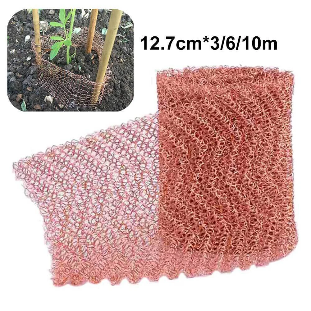 

Copper Mesh Slug Repeller Rustproof Copper Wire Mesh Long Lasting Snail Repel Tool for Mouse Rat Rodent Control