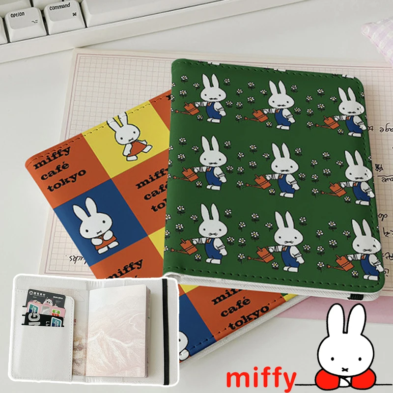 

Miffy Passport Holder Anime Series Multi-Function Waterproof Travel Id Card Case Protector Document Organizer Bag Accessories