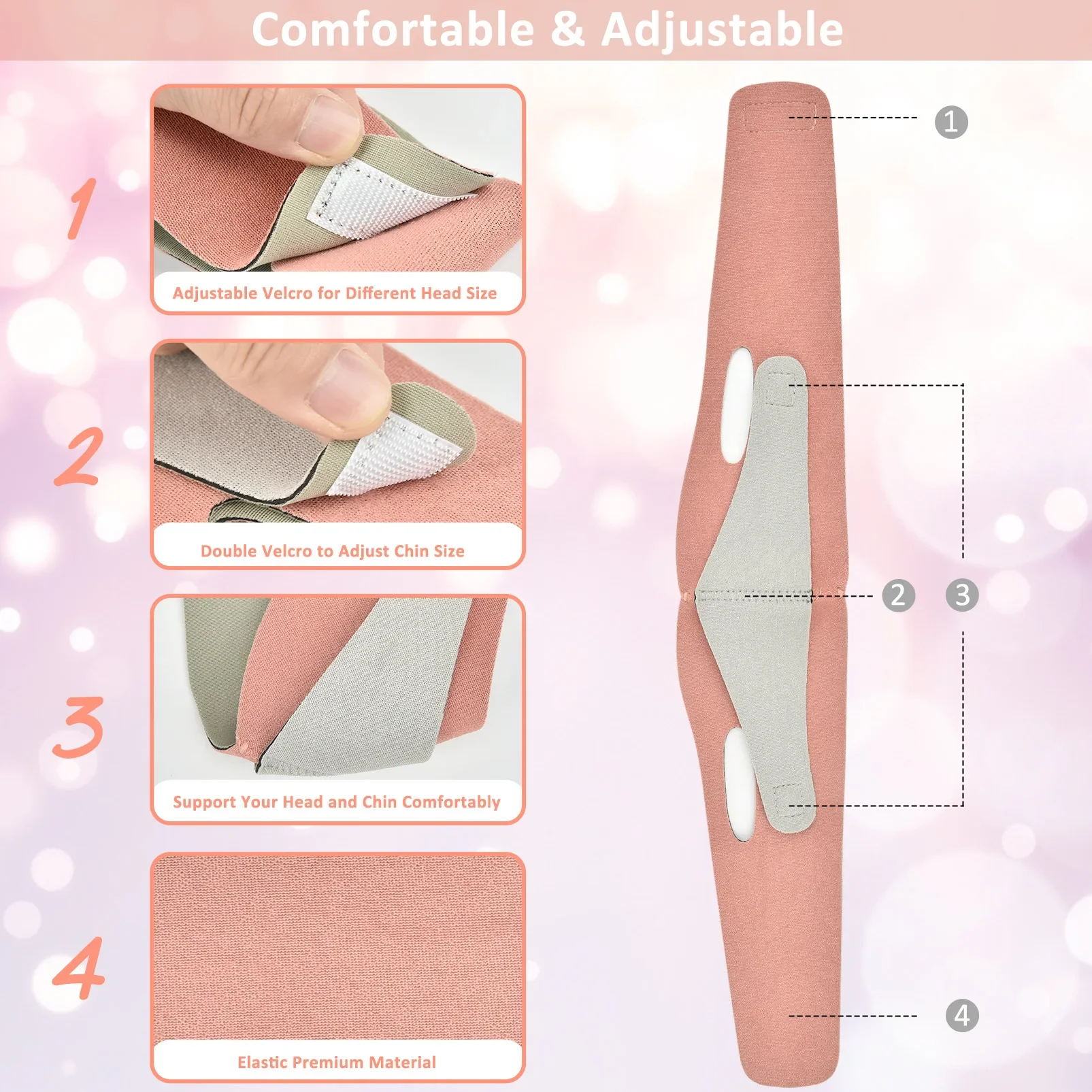 Face lift V Shaper Mask Facial Slimming Bandage Chin Cheek Lift Up Belt Anti Wrinkle Strap Beauty Neck Thin Lift Face Care Tools