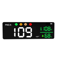 Portable PM2.5 Air Quality Detector High Precision Temperature Humidity Air Quality Monitor Indoor Dust PM2.5 Gas Detector