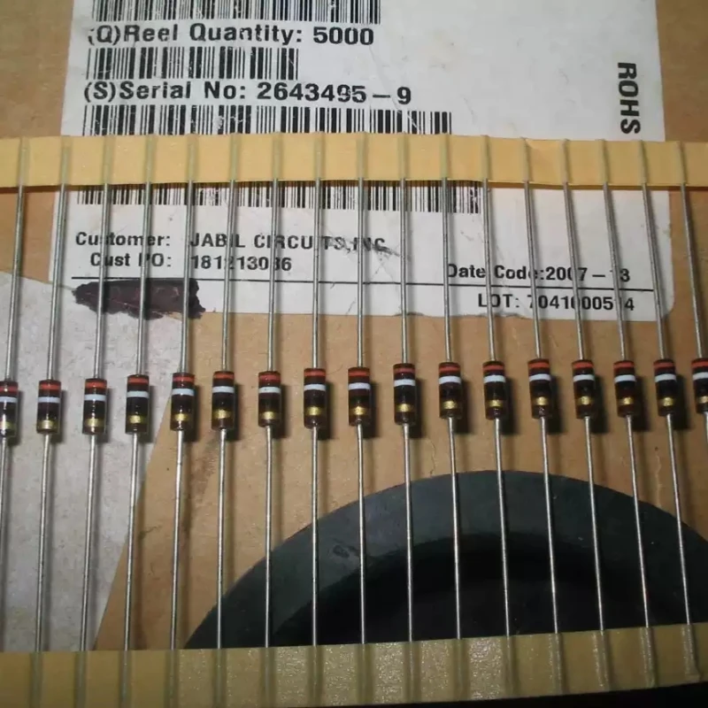 AB 39R 0.25W carbon core non inductive audio resistor with high resistance value