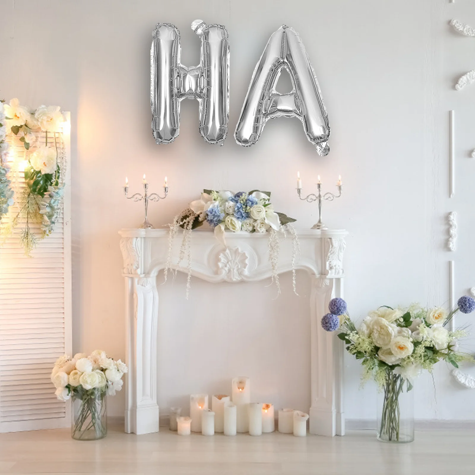 

16inch Alphabet Foil Balloons 26 Letters Silver Letter Balloon for Birthday Wedding Party Festival Decoration Supplies