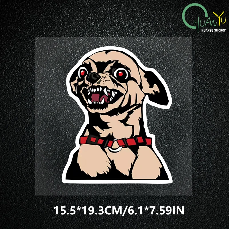 Angry Chihuahua stickers car stickers funny car motorcycle pvc stickers decals