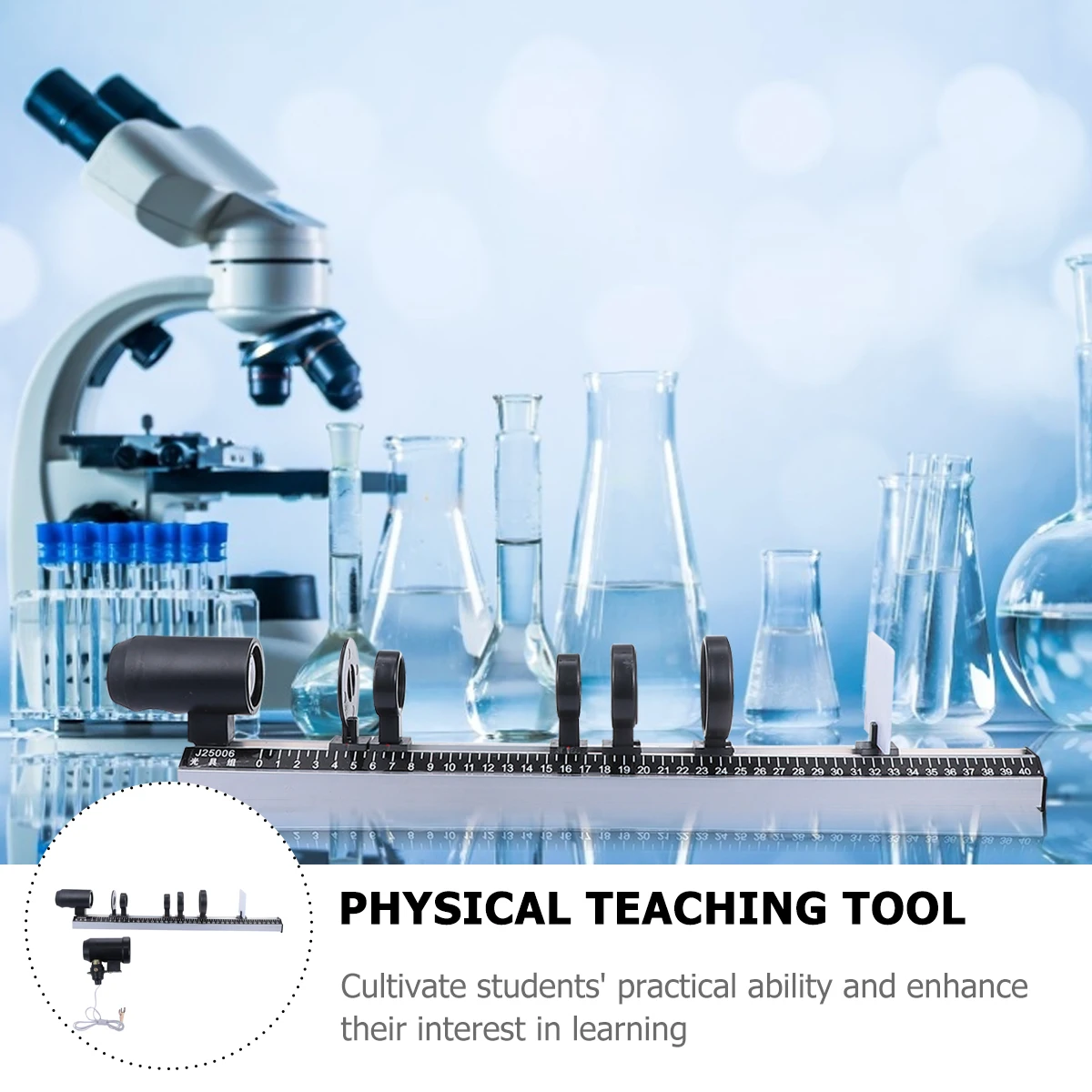 Strumento ottico pratico da 9 pezzi Attrezzatura per l'imaging fisico Strumento didattico per menisco positivo per la scuola di laboratorio di scienze di classe fisica