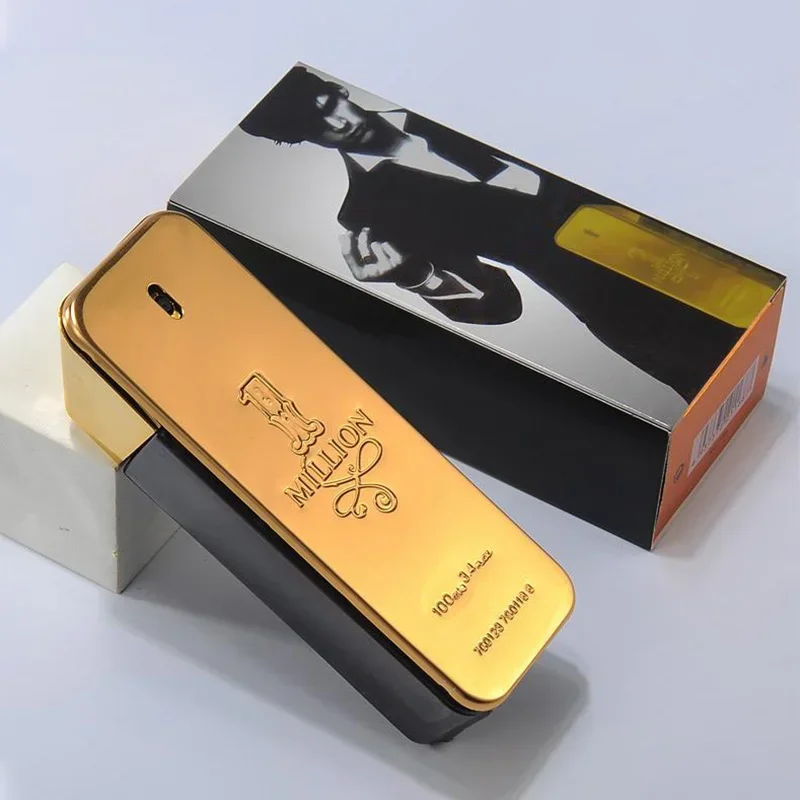 100ml millones de perfumes de oro cuero seductor para hombres el mejor regalo del DĂa de San ValentĂn para hombres y mujeres fragancia Perfumes de