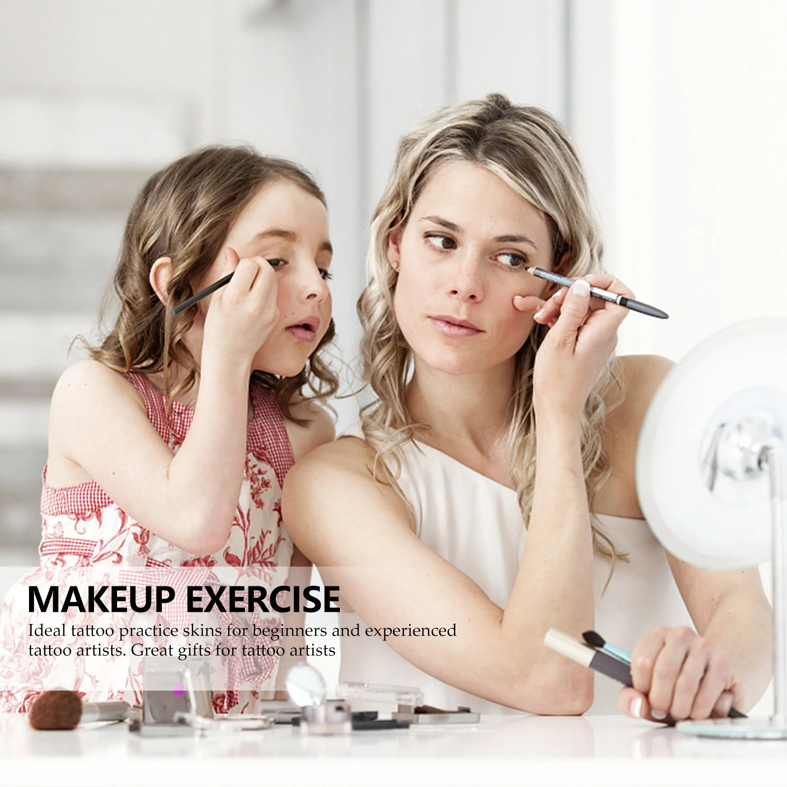 

2Pcs Fake Human Face Skin for Lip Tattoo Practice Soft Elastic 2Mm Thick Silicone Training Skin for Makeup Artist Practice Tools