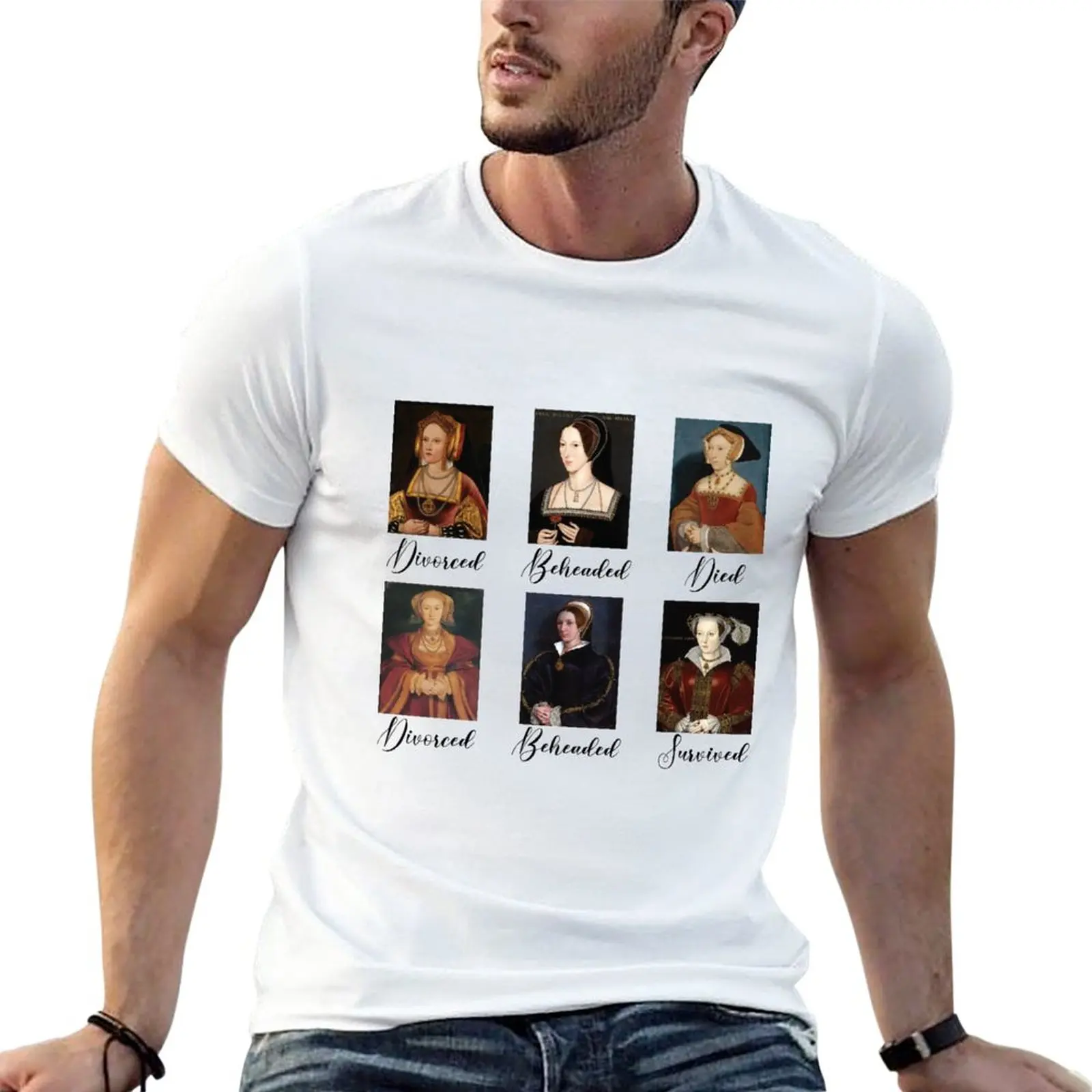 New The Six Wives of Henry VIII T-Shirt shirts graphic tees customized t shirts kawaii clothes cute tops mens funny t shirts