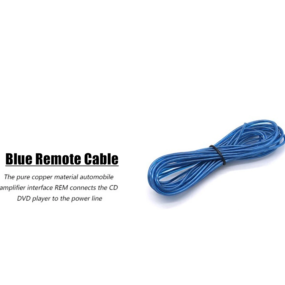 Zestaw przewodów do głośników samochodowych 2300W, 4 AWG, kompletny zestaw przewodów do subwoofera, wzmacniacza, uchwyt bezpiecznika, kabel.