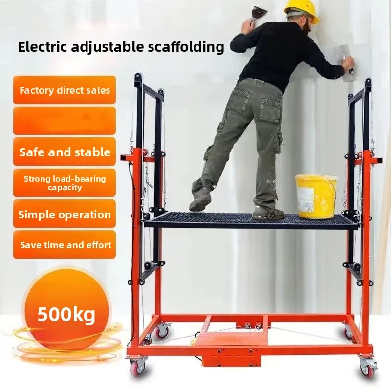Electric Mobile Scaffolding Lift Indoor and Outdoor Decoration Site Remote Control Hoist Platform