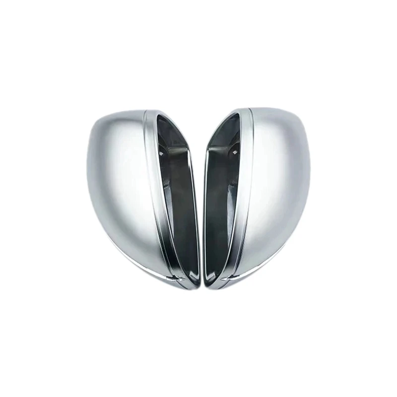 

NEW-Matte Silver Car Side Door Rearview Mirror Cover Trim For TT TTS TTRS MK2 8J R8 42 2007-2014