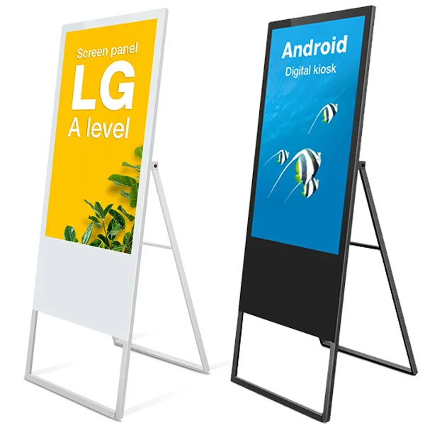 LED 포스터 스크린 디지털 및 사이니지 휴대용 LCD 광고 디스플레이