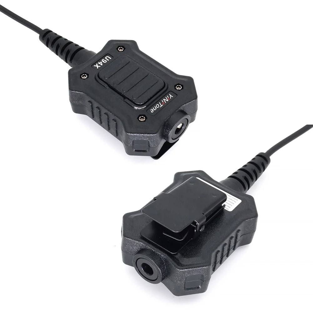 U94X PTT Air Tube Microphone for Motorola GP3188, CT450, Kirisun S780U, HYT TC-505 - Compact, Easy Install