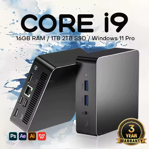 2026 Mini Gaming PC Core i9 8950HK 16GB RAM 1TB SSD Mini PC Gamer Windows 11 Pro WiFi6 Type C USB Portable Desktop Computer PC