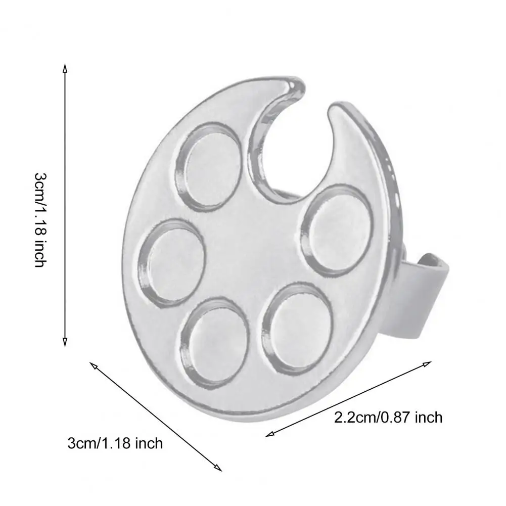 3cm Mini Claw Ring Palette 3D Printed Nail Art Color Palette Mixing Ring Portable Nail Color Blending Tray For Nail Polishes