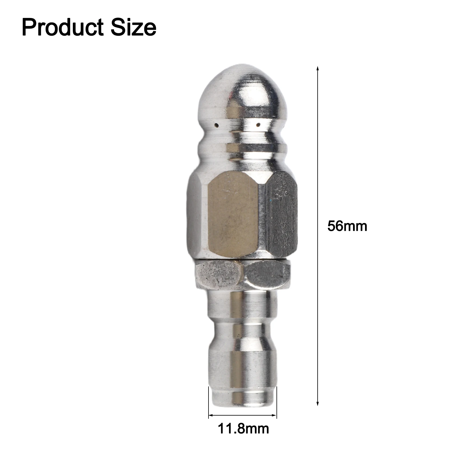 High Pressure Drain Cleaner Drain Cleaning Pressure Washer Nozzle 5000PSI Nozzle Secure Connection Brass Socket