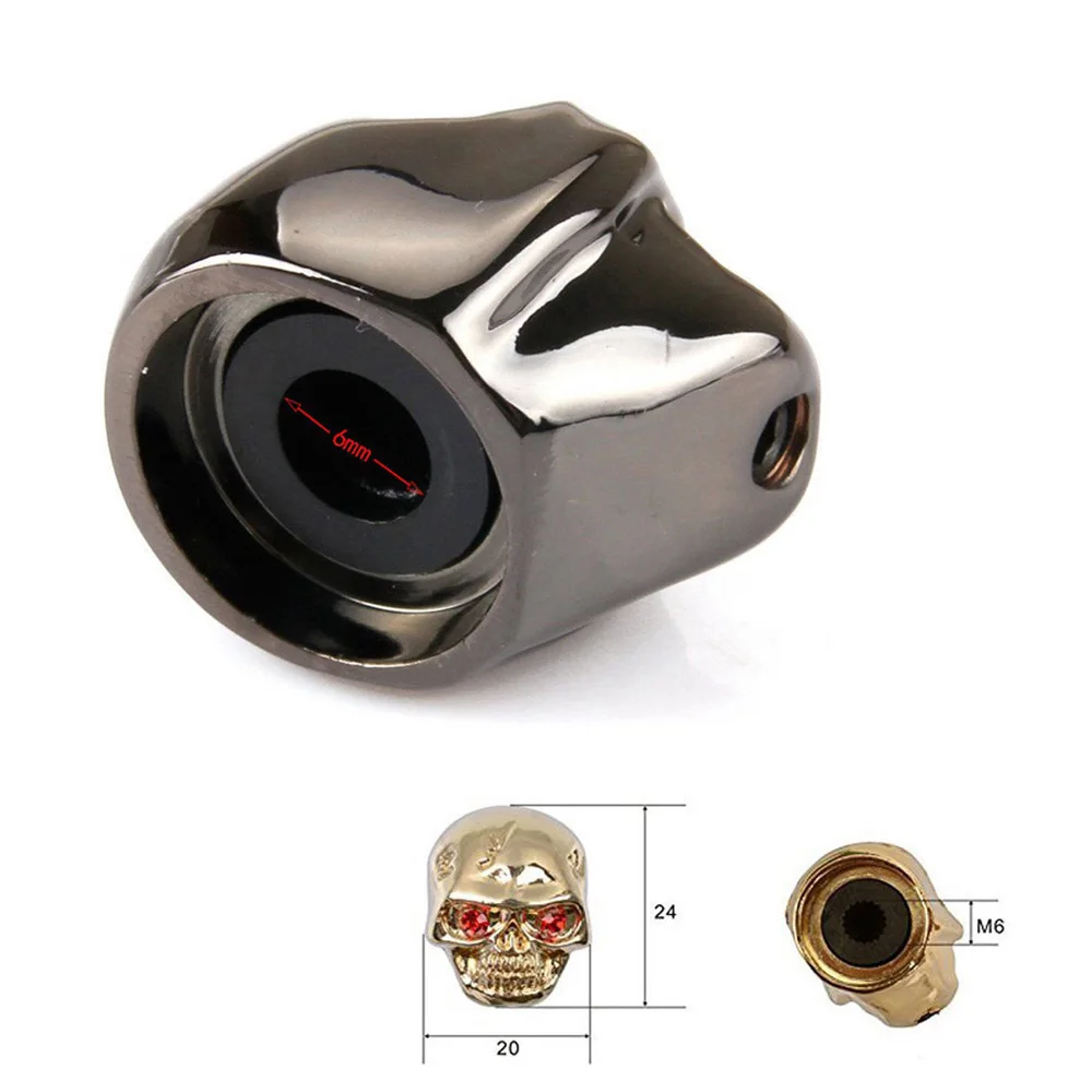 4 teile/satz 6mm Schädel Dome Ton Gitarre Volume Tone Knöpfe Potentiometer Control Knöpfe Für Elektrische Gitarre Bass – Detail 5