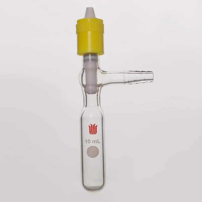 SYNTHWARE Solvent storage bottle, Heavy wall, SCHLENK, New 8mm High Vacuum PTFE Valve, Borosilicate glass, F58