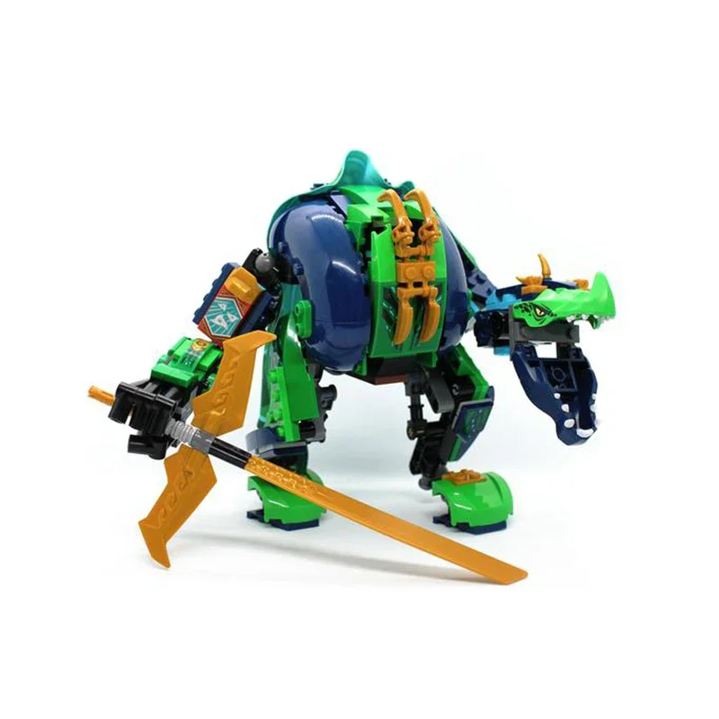 HtMoc Gift Ninja New Fighter Mech Super Armor Robot Figures Building Blocks Kit Bricks Classic Movie Model Kids Toys