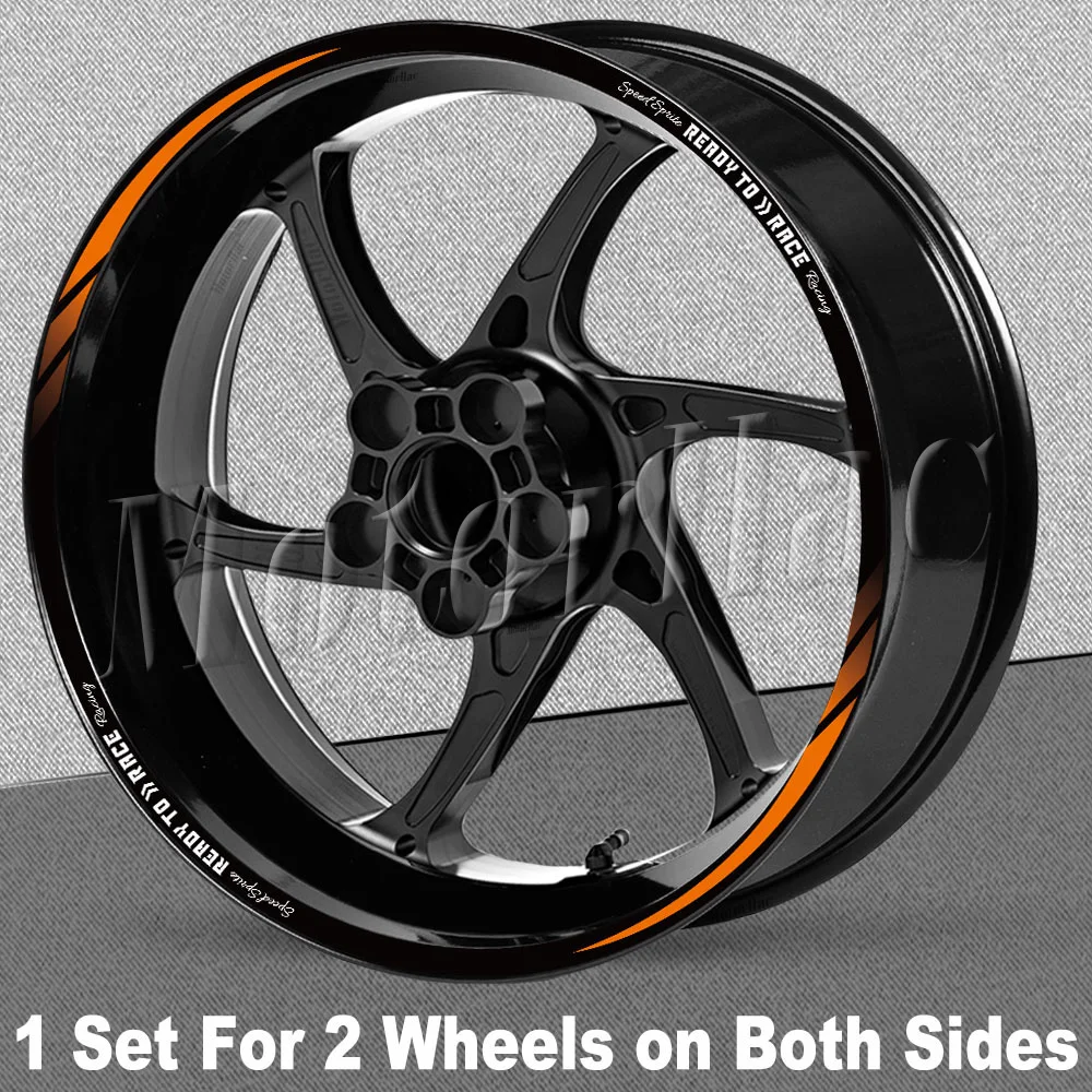 Reflektierender Motorrad-Radaufkleber Felgen-Naben-Streifenaufkleber READY TO RACE für KTM Duke 250 390 690 890 1290 1390 Super Duke R – Detail 4