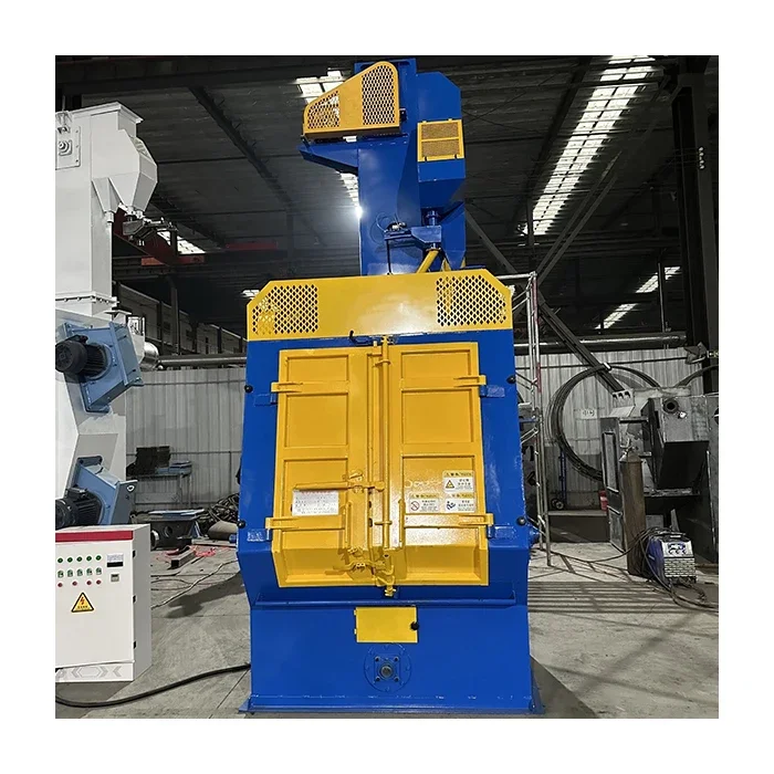 High Performance Large Metal Surface Tumble Belt Shot Blasting Machine For Rust Removing