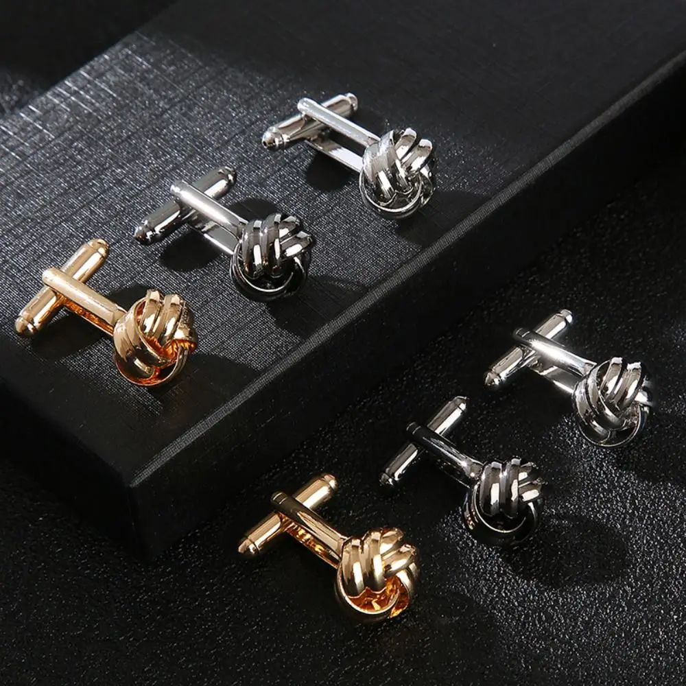 High Quality Alloy Alloy Cufflinks Gold Silver Black Cufflinks for Mens Super Shinny Gift Men