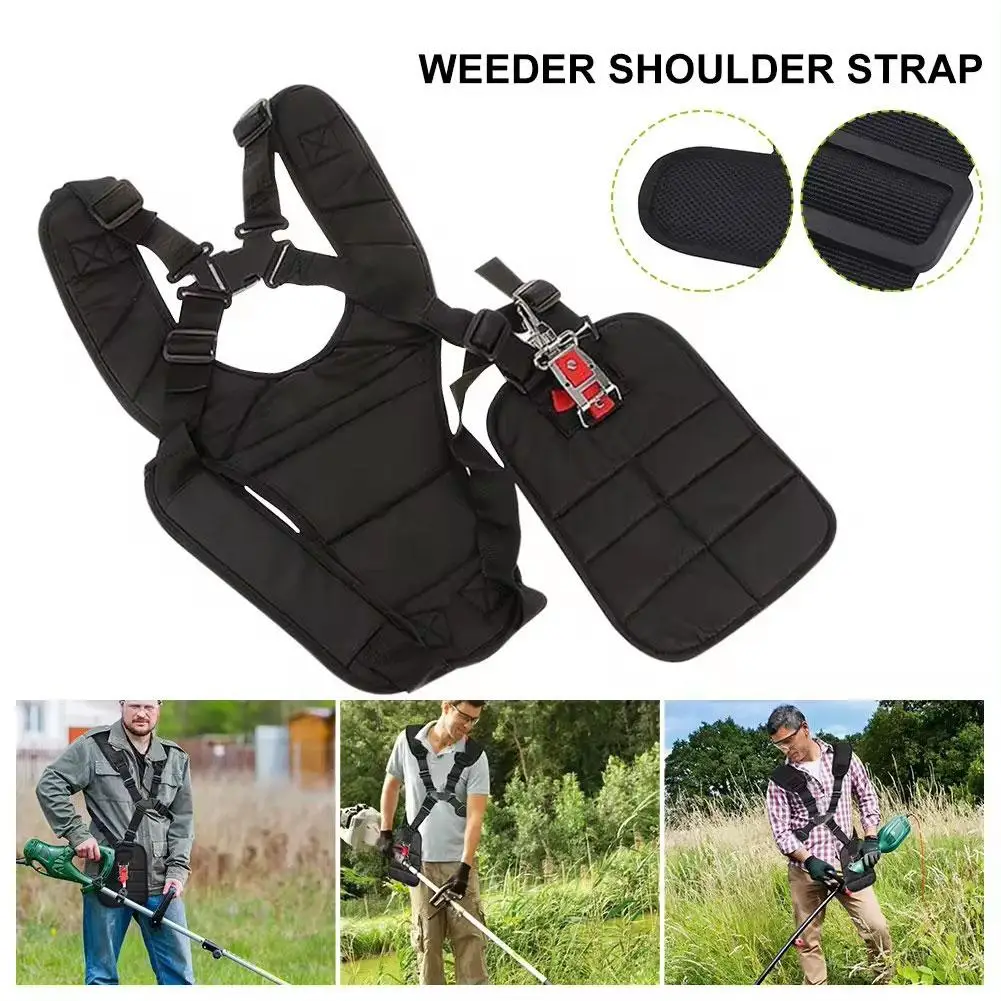 Imagem -04 - Strimmer Cinto Acolchoado para Cortador de Escova Jardim Pruner Aparador Confortável Duplo Ombro Harness Strap Labor Saving