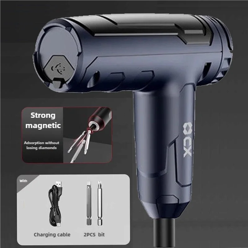 

2000mAh Lithium Battery Electric screwdriver T-type household rechargeable small screwdriver screw automatic tool