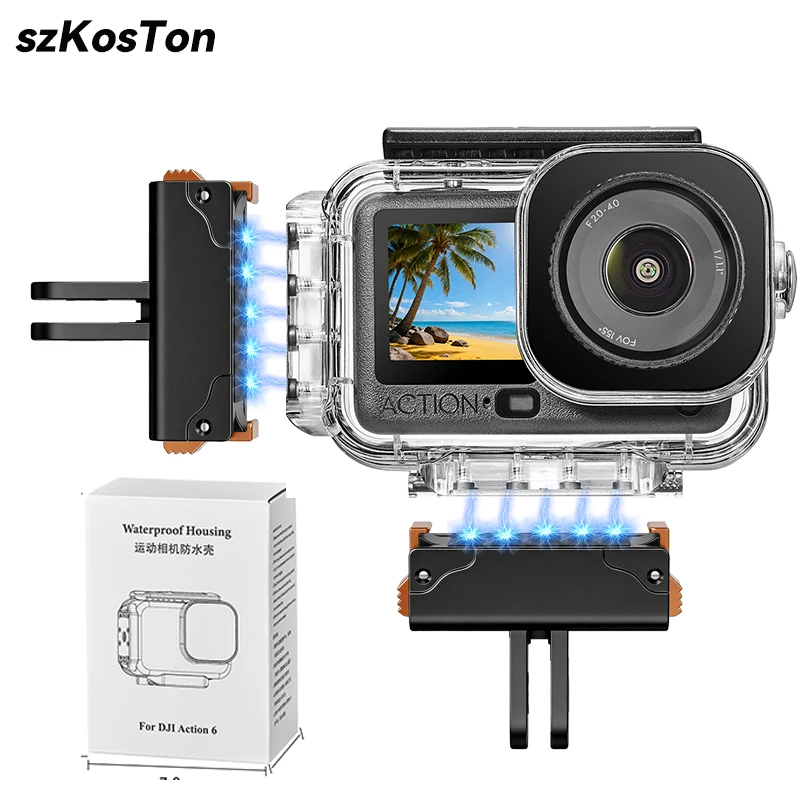Waterproof Case for DJI Osmo Action 6 60M Underwater Protect