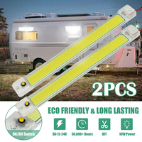 2PCS COB Panel compartment lamp 12V-80V Highlight Reading Light LED Ceiling Light For Van Lorry Truck RV Camper