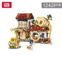 LOZ Building Blocks City View Scene Coffee Shop Retail Store Architectures Assembly Toy Christmas Gift for Children Adult 1943