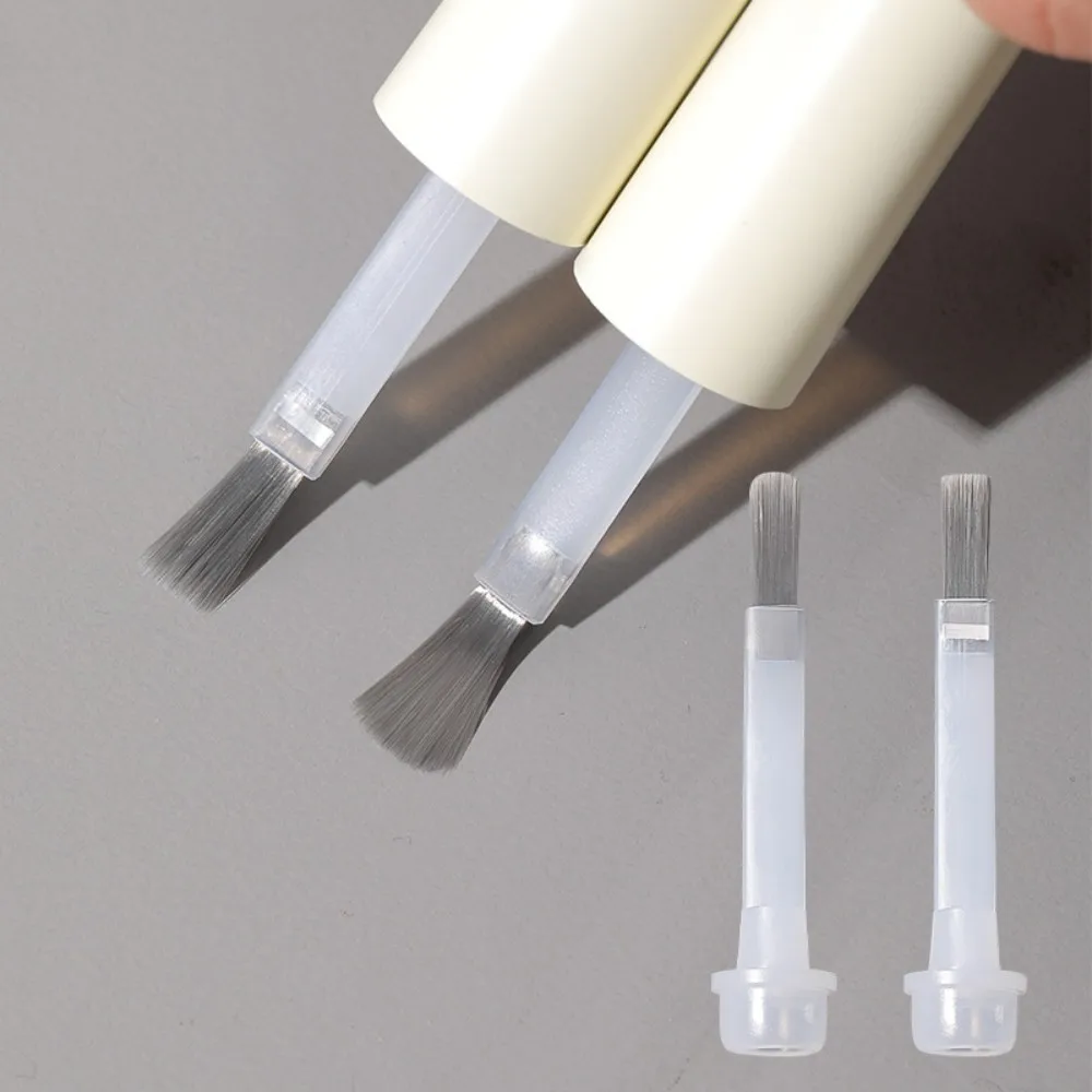 One Set Disposable Dip Replacement Brush Mini Nail Polish Replacement Brush Replacement Liquid Soft Bristles Flat Brush Pen