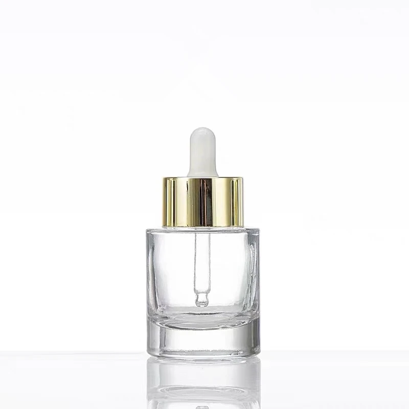 50pcs 40ml Thick Clear Glass Essential Oils Serum Bottle with Dropper Pipette Perfume Aromatherapy Refillable Bottles