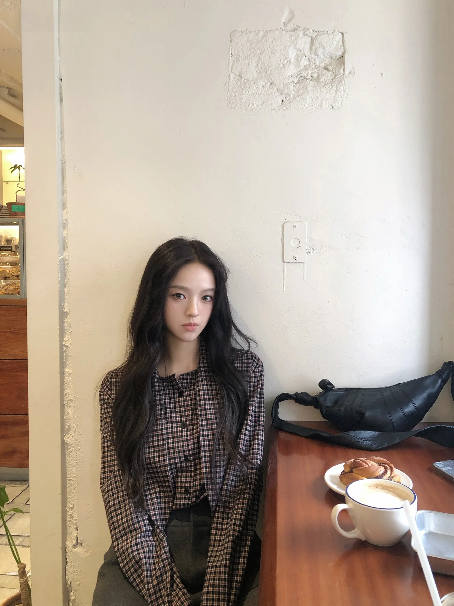 

Винтажный клетчатый топ Neurcz с длинным рукавом для женщин, в британском стиле, для офиса, осенне-зимний, приталенный, комплект