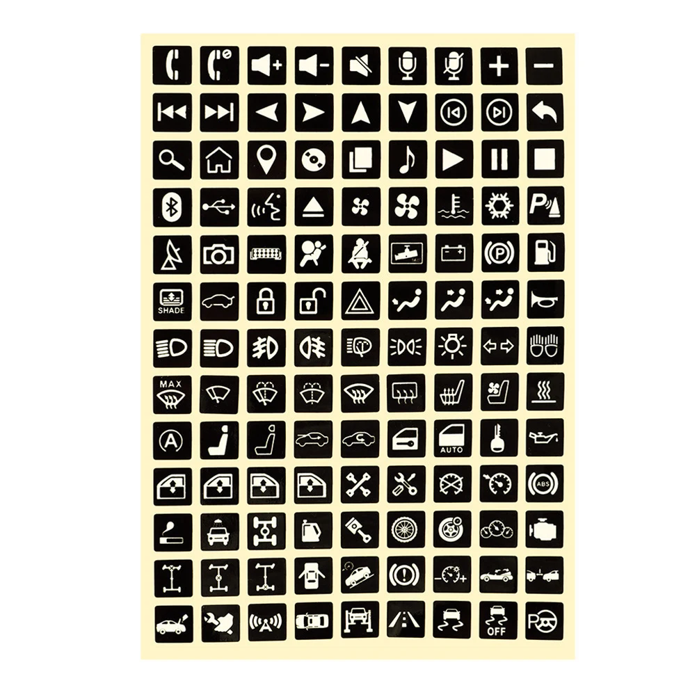 Adesivos de botão para carro, adesivo luminoso para luz de carro, interruptor, relé, decoração, interruptor rocker, etiqueta, painel de circuito, decalques