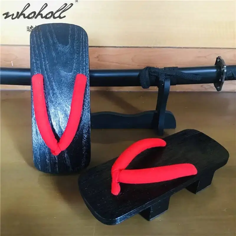 

WHOHOLL мужские японские летние домашние тапочки гета мужские и женские шлепанцы унисекс сабо Inuyasha Kikyo костюмы для косплея обувь