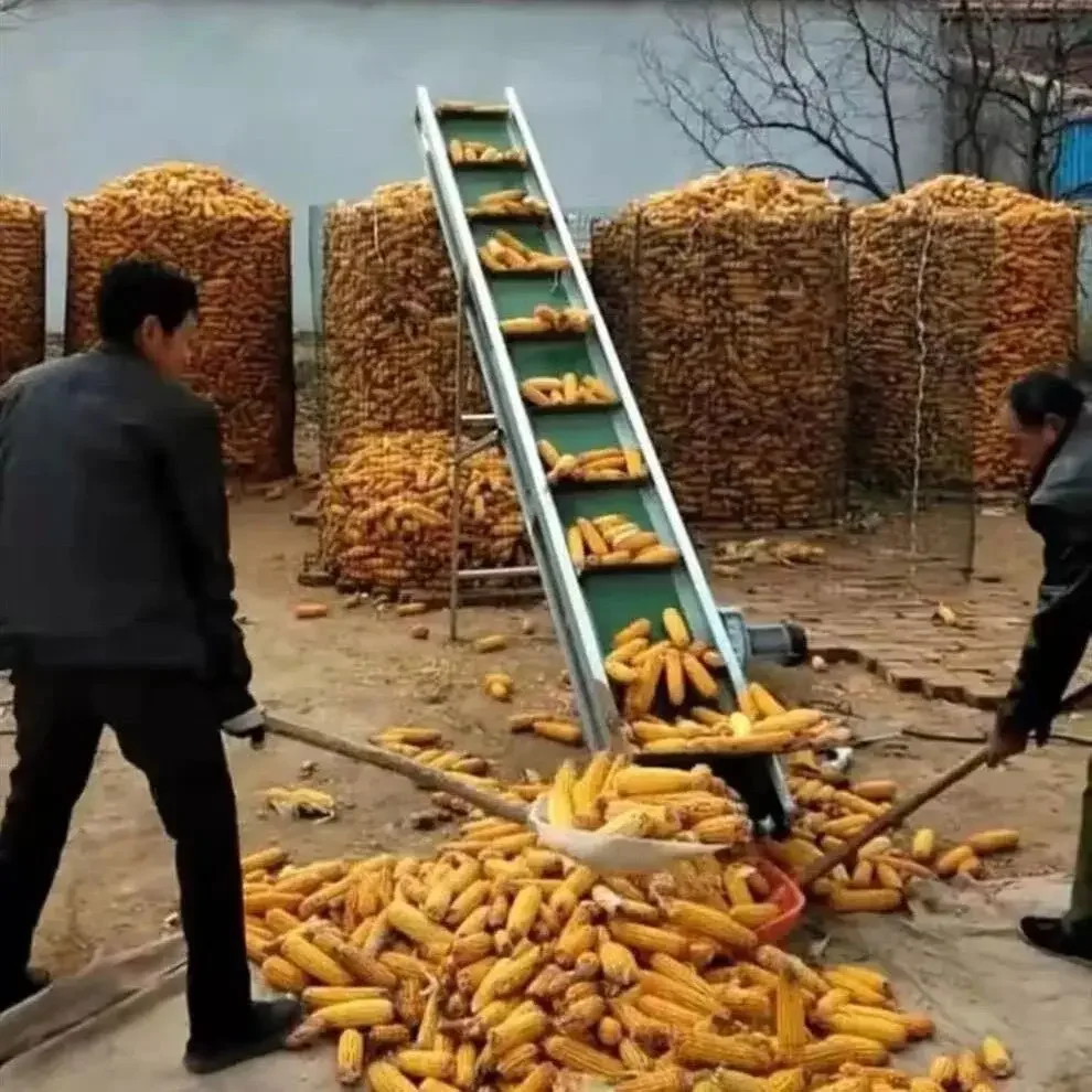 

Lyq Agricultural Sticking Machine Corn Cob Conveyor Small Household Conveyor Belt Unloader Bulk Pellet Grain Machine
