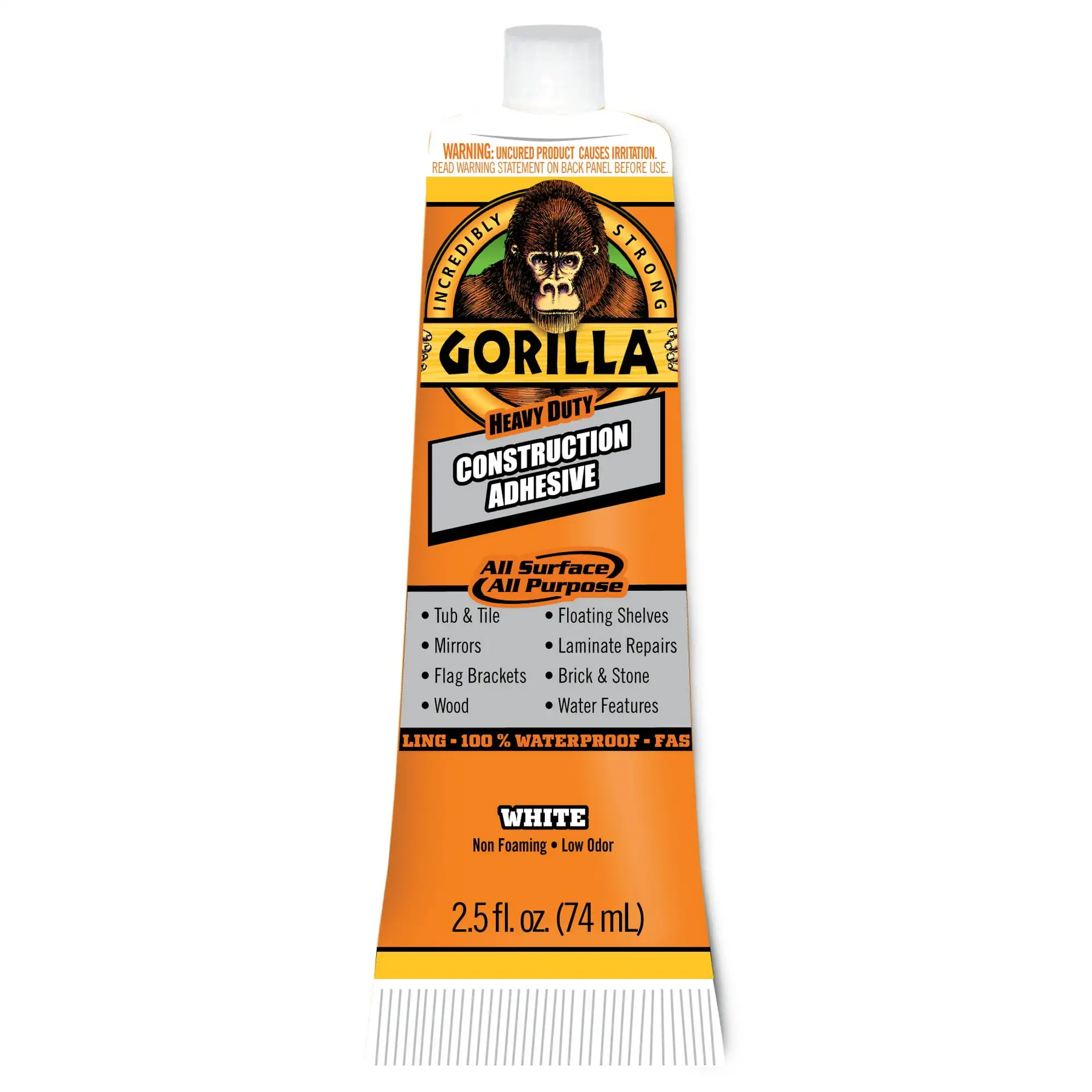 Клей Gorilla Adhesivo de Construcción Resistente 2,5 унции, Blanco. Модель Es 8020002.