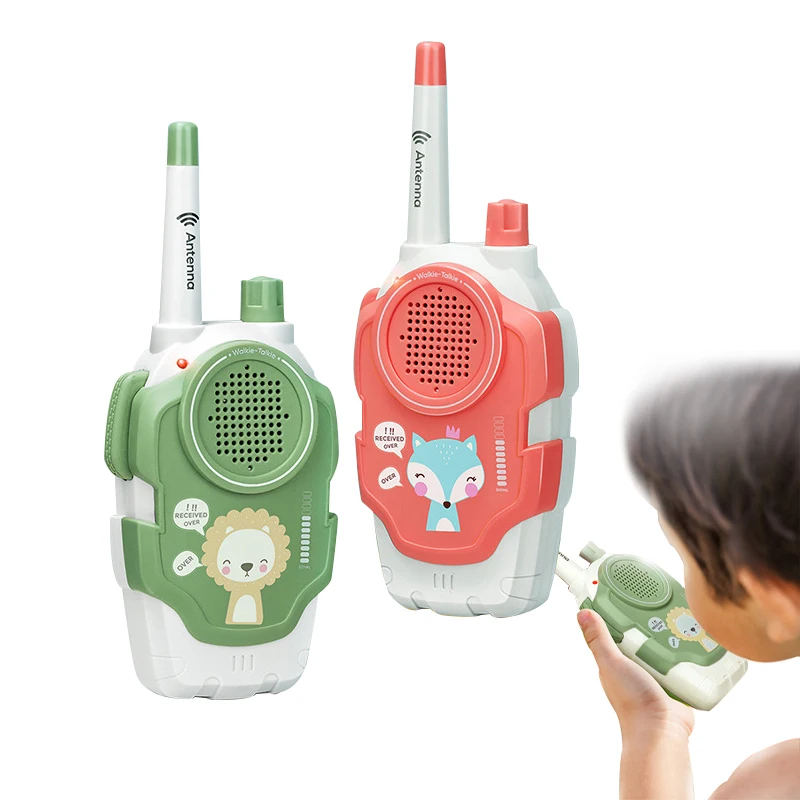 Kids Walkie Talkie 2PCS Electronic Toys Children Spy Gadgets Baby Radio Phone 300m Range Christmas Birthday Gift For Boys Girls