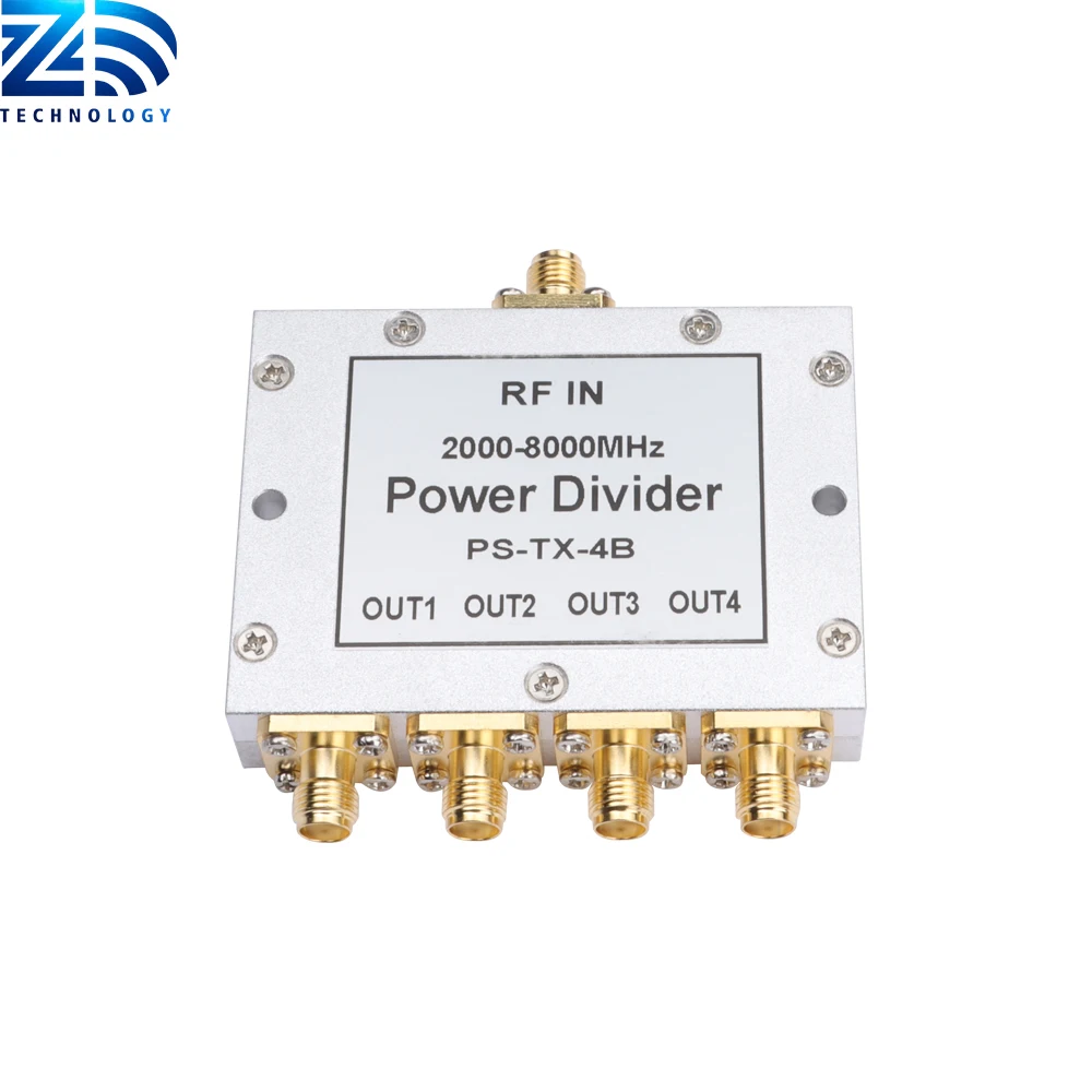 SMA connector power divider micro power splitter 4 way 2 way 3 way 2Ghz-8Ghz wide band