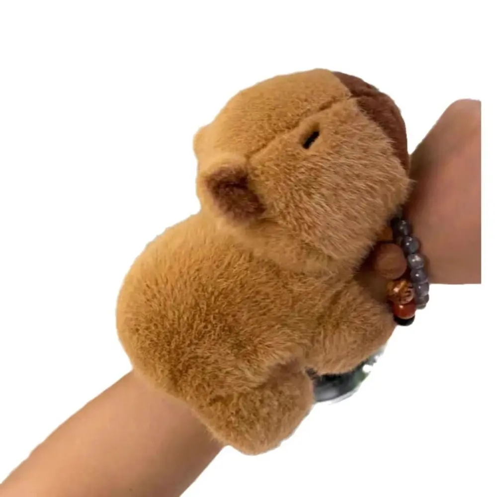 Animal Slap Bracelets Capybara Plush Toy Stuffed Animals Huggers Slap Toy Animal Wristband Interactive Toy Kids Gifts Birthday