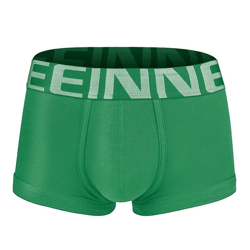 Cotton Bulge Boxy Underwear for Men Low-rise U Convex Pouch Boxer Briefs Teenager Cozy Breathbale Sweat Absorb Sports Underpants