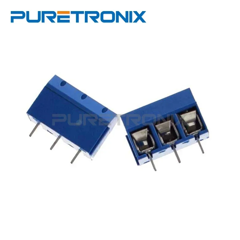 20 PÇS/LOTE KF301 KF301-2P KF301-3P 2Pin 5.0mm Passo PCB Parafuso Terminal Block Conector