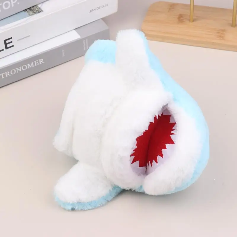 1Pcs Blue Shark Hand Finger Story Puppet Cute Dolls Stuffed Plush Animal Toy Educational Baby Toys Simulated Shark Children Gift