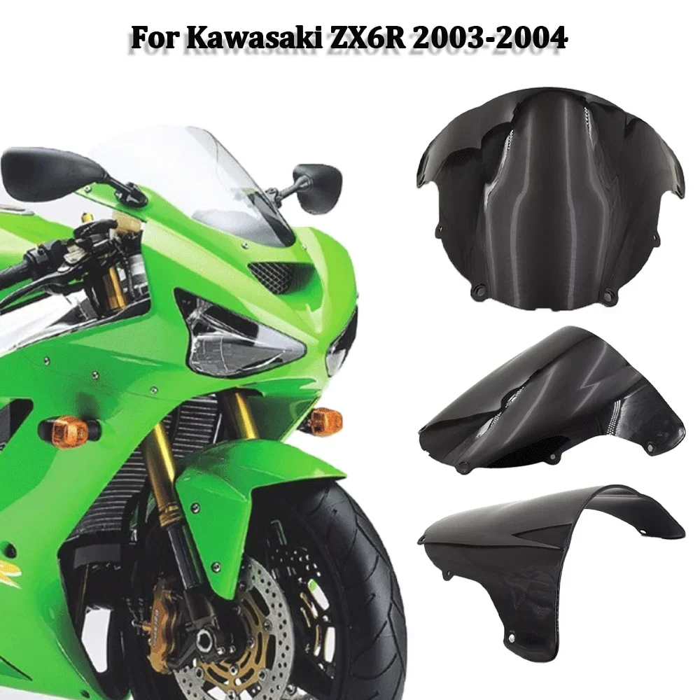 

For Ninja 636 ZX-6R 2003-2004 motorcycle windscreen ninja 636 zx6r Motorcycle glass windshield ZX6R 2003 2004