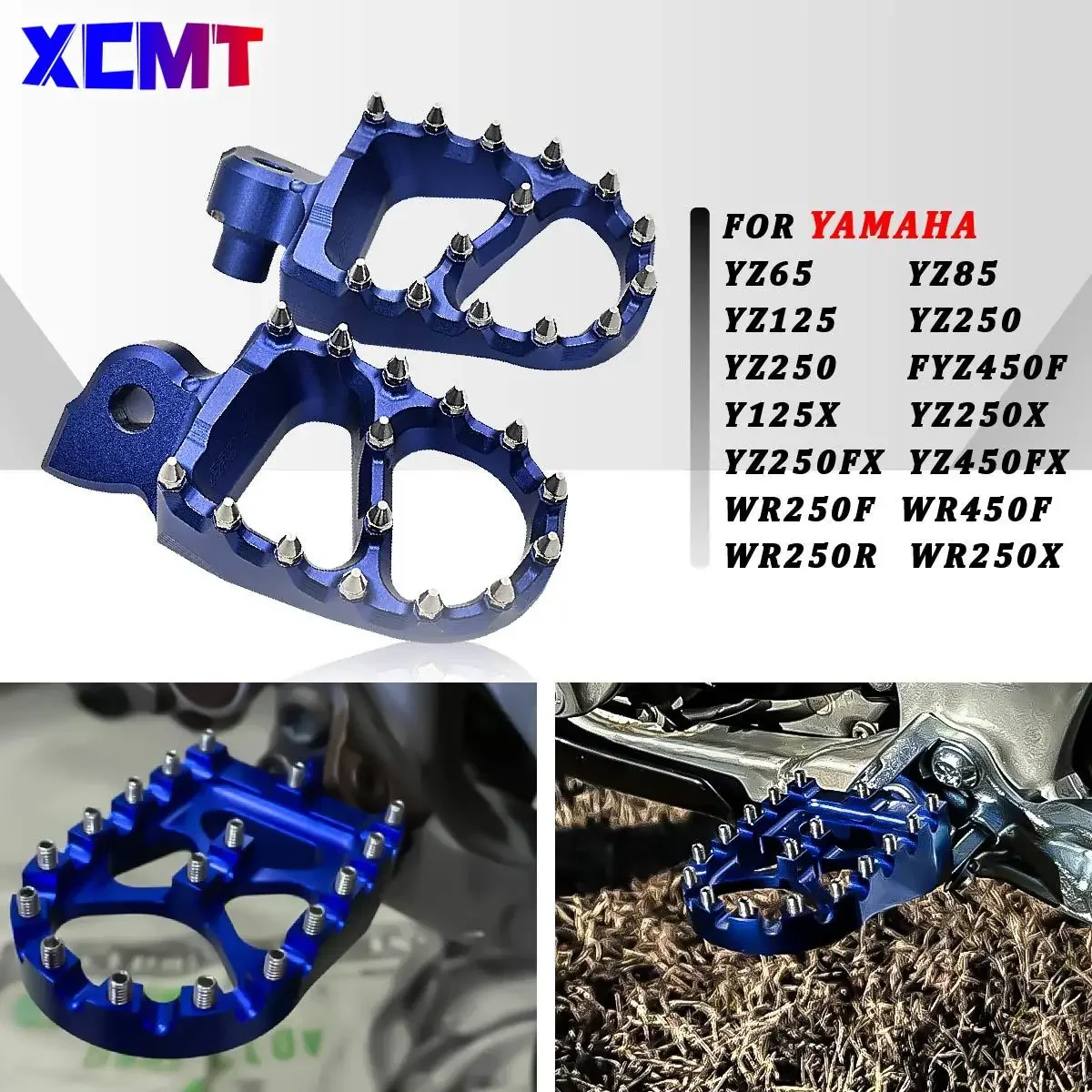 Motorcycle Foot Pegs Rests Footrest Footpeg Pedals For YAMAHA YZ 65 85 125 250 250F 450F 125X 250X 250FX 450FX WR250F WR450F