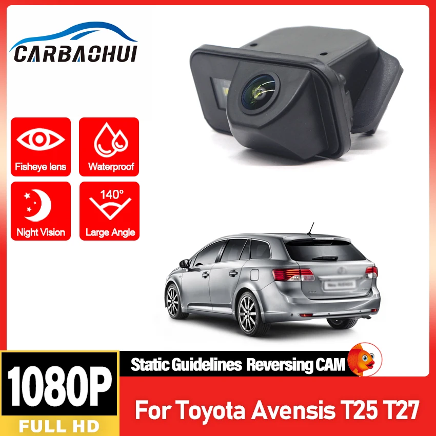 

Автомобильная камера заднего вида для Toyota Avensis T25 T27 CCD Full HD ночного видения камера заднего вида для парковки высокого качества RCA