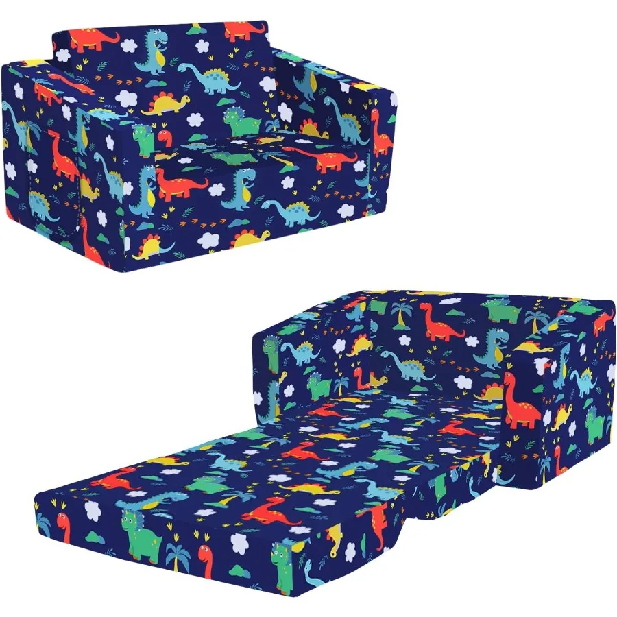 Divano convertibile pieghevole 2 in 1 per lettino per bambino Comodo arredamento multifunzionale per camera da letto e sala giochi Blu D