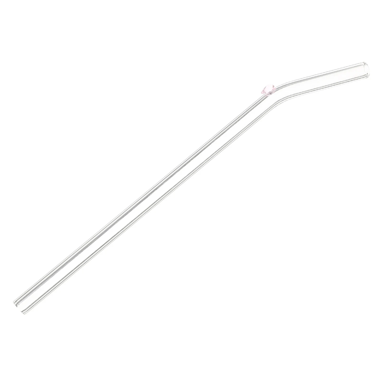 

Glass Heart Straw Reusable Cute Colorful Heat Resistant for Smoothies Juices Teas Dishwasher Safe Glass Straws for Office