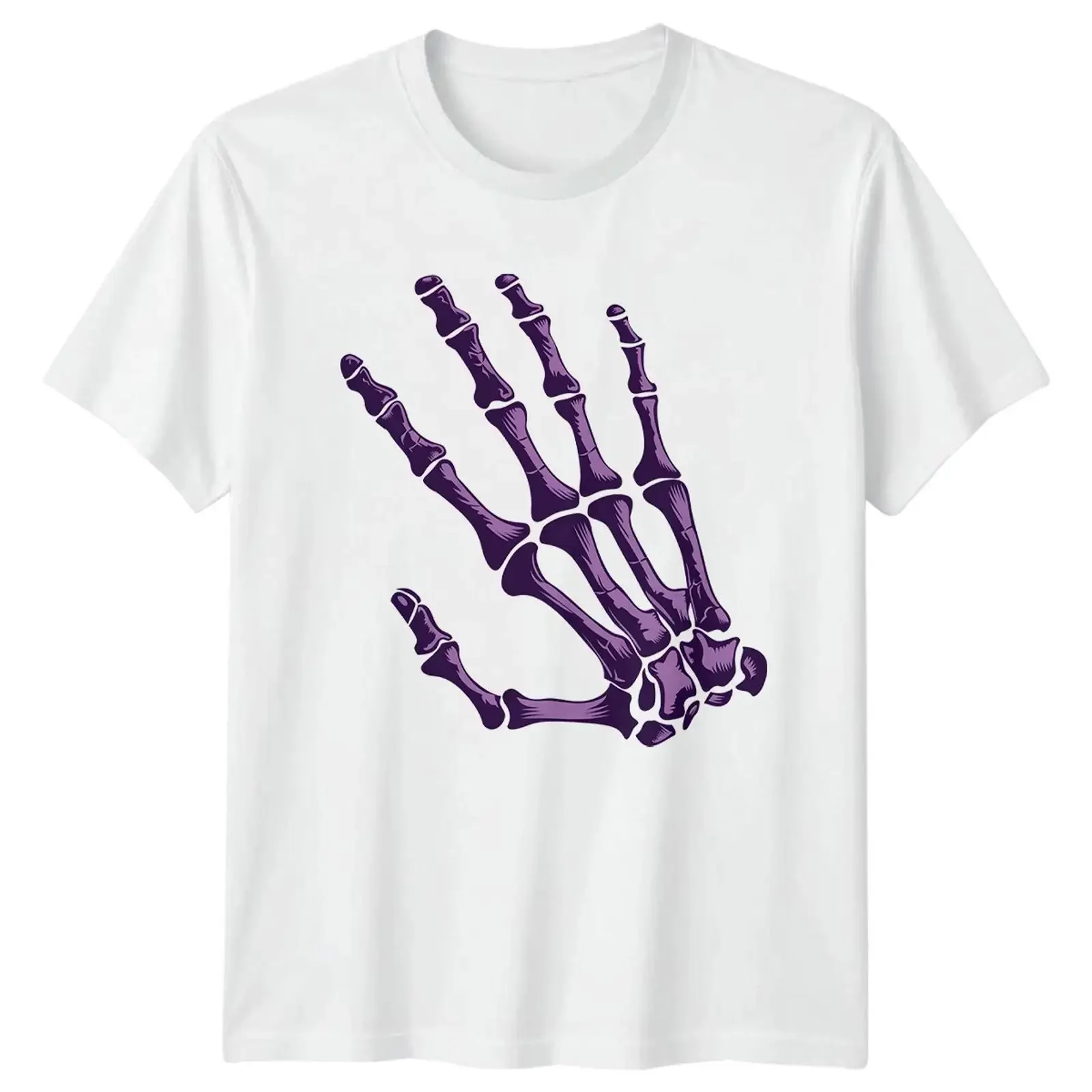 Skelett-Hand-T-Shirt, anatomisch, medizinisch, Anatomie, Halloween-Geschenk für Sie und Ihn, Vintage-Stil, gewaschen, atmungsaktiv, Streetwear